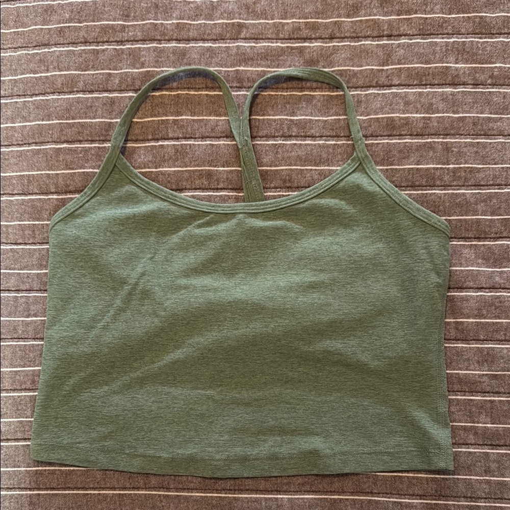 Chic Olive Green Tank Top
